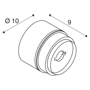 WANDLICHT ""EXTREEM"" ROND 40 MAT  GRIJS (INCL DIMFUNCTIE )   ART NR: SL2004661