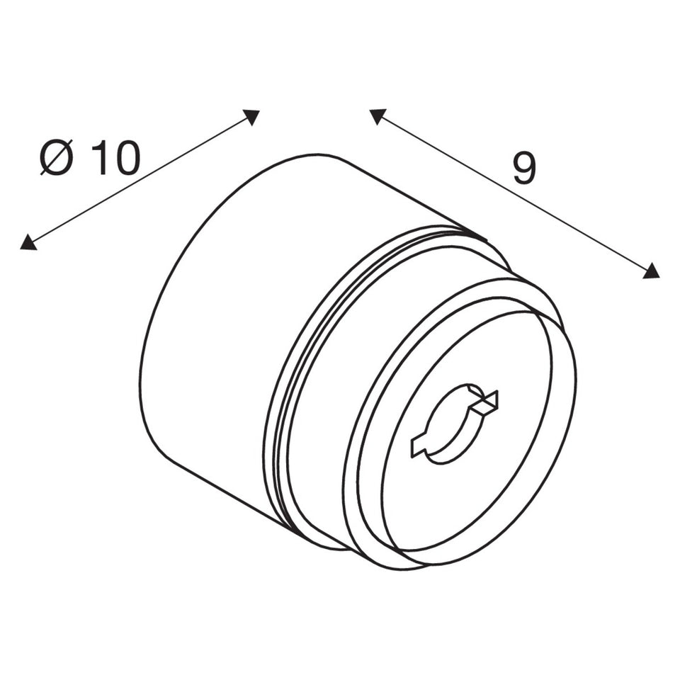 WANDLICHT ""EXTREEM"" ROND 40 MAT  GRIJS (INCL DIMFUNCTIE )   ART NR: SL2004661