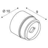 WANDLICHT ""EXTREEM"" ROND 40 MAT  GRIJS (INCL DIMFUNCTIE )   ART NR: SL2004661