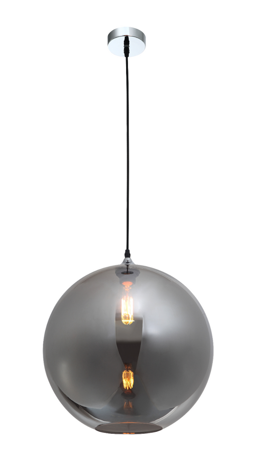 HANGLAMP ''BOGODO '' DE LUXE  400 SMOKE/GRIJS    ART NR 23416195/