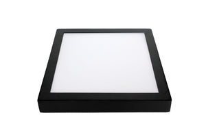 PLAFOND SPOT ""LUKE""CCT  1 LICHTS VIERKANT 300  ZWART INCL CONTROLLER ART NR: 23422145/