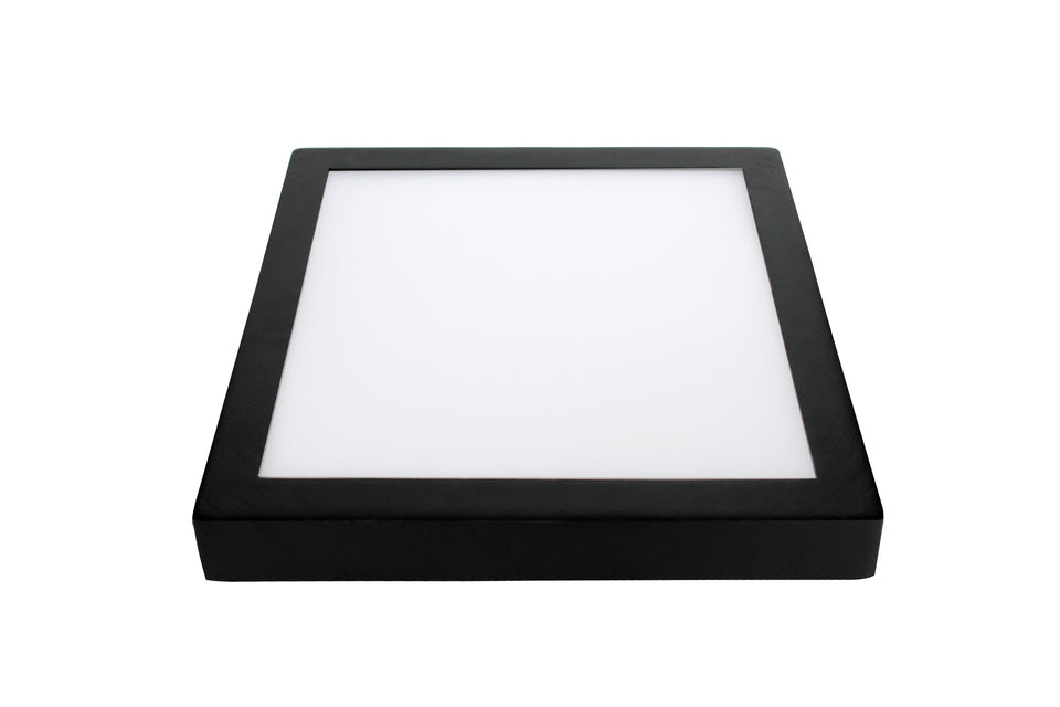 PLAFOND SPOT ""LUKE""CCT  1 LICHTS VIERKANT 300  ZWART INCL CONTROLLER ART NR: 23422145/