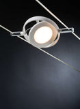 KABELSET 230 V-12V DC "" ROUND CAM ''  WIT  6 LICHTS  ART NR: P94106%