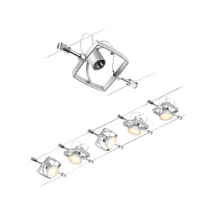 KABELSYSTEEM 12VOLT "" CAM II"" CHROOM 5 LICHTS MAX 50WATT  ART NR: P94430%