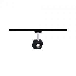 2 METER RECHTE STARTERSET 1 FASE TRACK/RAIL  "" KUBUS""  4 LICHTS MAT/ZWART  ART NR: LATH P96941%
