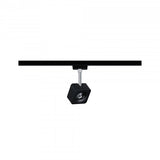 2 METER RECHTE STARTERSET 1 FASE TRACK/RAIL  "" KUBUS""  4 LICHTS MAT/ZWART  ART NR: LATH P96941%