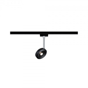 L-VORMIGE  STARTERSET 1 FASE TRACK/RAIL  "" DISKUS ""  5 LICHTS MAT/ZWART  ART NR: LATH P96922%