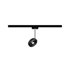 2 METER RECHTE STARTERSET 1 FASE TRACK/RAIL  "" DISKUS ""  4 LICHTS MAT/ZWART  ART NR: LATH P96922%
