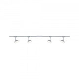 2 METER RECHTE STARTERSET 1 FASE TRACK/RAIL  "" REMI ""  4 LICHTS MAT/CHROOM  ART NR: LATH P96901%
