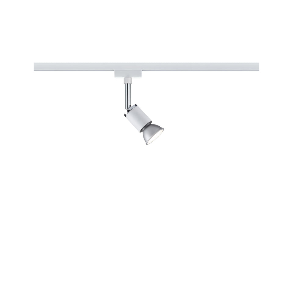 L-VORMIGE STARTERSET 1 FASE TRACK/RAIL  "" BURE II ""  5 LICHTS WIT/WIT  ART NR: LATH P953331%
