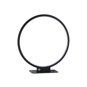 EXCLUSIEVE LED TAFELLAMP "UNNU'' 400MM ROND ART NR 23435001/   ( ZWART )