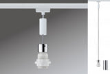2 METER RECHTE STARTERSET 1 FASE TRACK/RAIL  "" SALARI ""  2 GLAS HANGLAMPEN WIT  ART NR: LATH P95455%