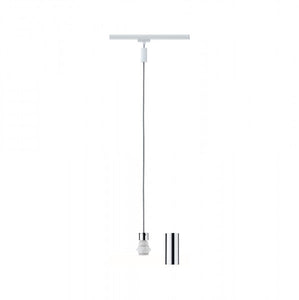 2 METER RECHTE STARTERSET 1 FASE TRACK/RAIL  "" SALARI ""  2 GLAS HANGLAMPEN WIT  ART NR: LATH P95455%