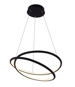 EXCLUSIEVE LED PENDEL "KOA"  ZWART 525MM ROND ART NR  32345022/