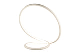 EXCLUSIEVE LED TAFELLAMP "KOA" 330MM ROND ART NR 23435031/    (WIT )