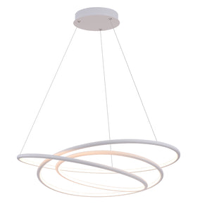 EXCLUSIEVE LED PENDEL  "KOA" WIT 730MM ROND ART NR 32345033/