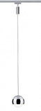 2 METER RECHTE STARTERSET 1 FASE TRACK/RAIL  "" KAPSULE ""  4 PENDELLAMPEN MAT/CHROOM ART NR: LATH P95457%