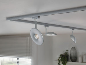 2 METER RECHTE STARTERSET 1 FASE TRACK/RAIL  "" SFEER""  4 LICHTS MAT/CHROOM  ART NR: LATH P96938%