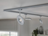 2 METER RECHTE STARTERSET 1 FASE TRACK/RAIL  "" SFEER""  4 LICHTS MAT/CHROOM  ART NR: LATH P96938%