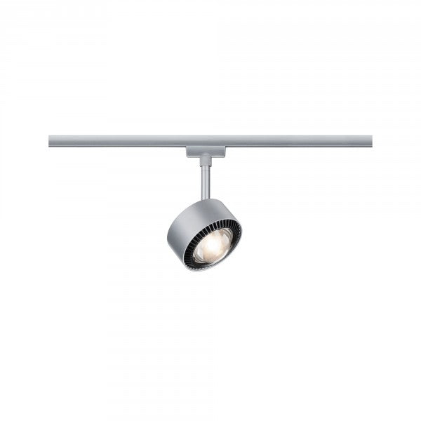 L-VORMIGE  STARTERSET 1 FASE TRACK/RAIL  "" ALDON ""  5 LICHTS ZWARTE RING/ MAT/CHROOM  ART NR: LATH P95519%