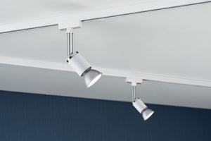 L-VORMIGE STARTERSET 1 FASE TRACK/RAIL  "" BURE II ""  5 LICHTS WIT/WIT  ART NR: LATH P953331%