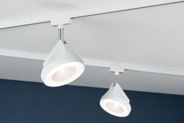 L-VORMIGE  STARTERSET 1 FASE TRACK/RAIL  "" BARENA ""  5 LICHTS WIT/CHROOM  ART NR: LATH P95447%