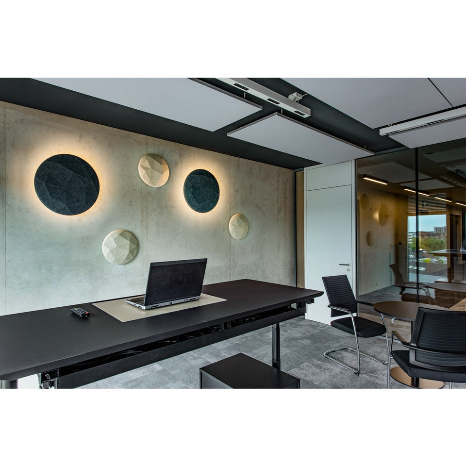 SIERWAND BASE""STANDAARD''" ROND 40 MAT GRIJS     ART NR: SL200461