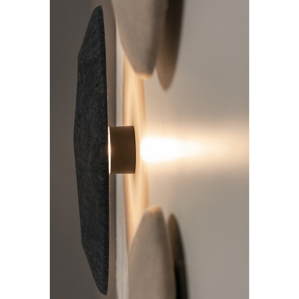 WANDLICHT ""EXTREEM"" ROND 60 MAT GRIJS (INCL DIMFUNCTIE )   ART NR: SL2004663