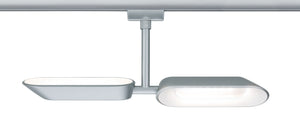 2 METER RECHTE STARTERSET 1 FASE TRACK/RAIL  "" KLIPPER ""  4 LICHTS MAT/CHROOM  ART NR: LATH P95469%