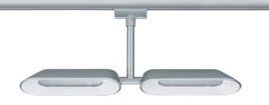 2 METER RECHTE STARTERSET 1 FASE TRACK/RAIL  "" KLIPPER ""  4 LICHTS MAT/CHROOM  ART NR: LATH P95469%