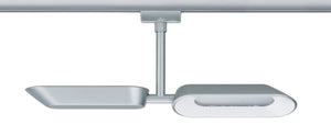 2 METER RECHTE STARTERSET 1 FASE TRACK/RAIL  "" KLIPPER ""  4 LICHTS MAT/CHROOM  ART NR: LATH P95469%