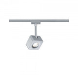L-VORMIGE  STARTERSET 1 FASE TRACK/RAIL  "" KUBUS ""  5 LICHTS MAT/CHROOM  ART NR: LATH P95510%