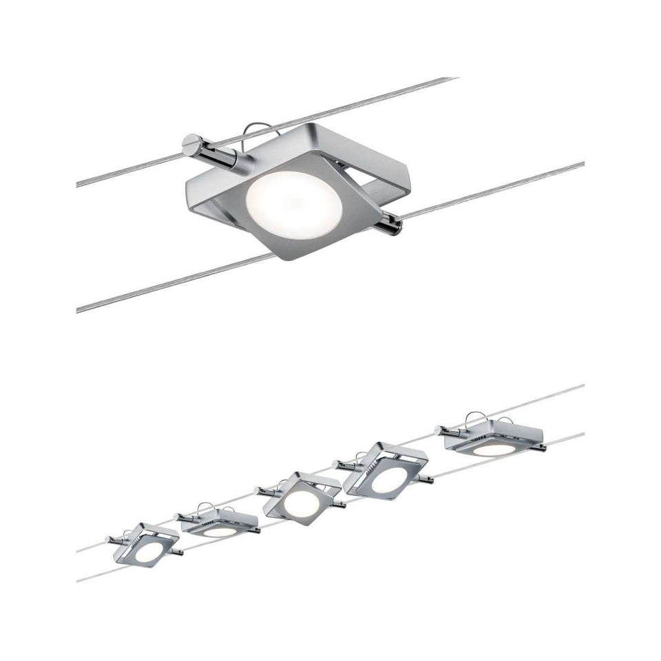 KABELSET 230 V-12V DC  "" LED MAC ''  MAT/CHROOM  5 LICHTS  ART NR: P94108%