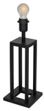 TAFELLAMP '' DAGO '' 1 LICHTS DE LUXE  ZWART  (EXCL KAP)     ART NR 22717043/