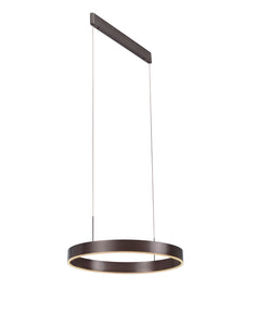 EXCLUSIEVE LED PENDELLAMP ""TURE"" ROND  600mm BRONS  ART NR: 23300686/