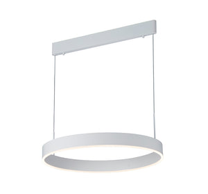 EXCLUSIEVE LED PENDELLAMP ""TURE"" ROND 600mm MAT/WIT  ART NR: 23300696/