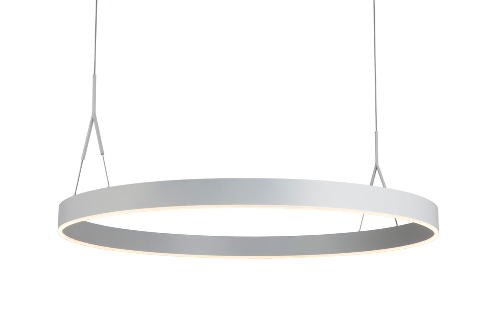 EXCLUSIEVE LED PENDELLAMP ""TURE"" ROND 900mm MAT/WIT ART NR: 23300697/