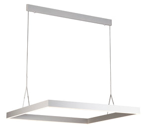 EXCLUSIEVE LED PENDELLAMP ""TURE"" VIERKANT 900-900mm MAT/WIT ART NR: 23300700/