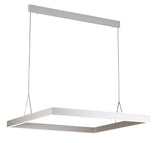 EXCLUSIEVE LED PENDELLAMP ""TURE"" VIERKANT 900-900mm MAT/WIT ART NR: 23300700/