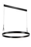 EXCLUSIEVE LED PENDELLAMP ""TURE"" ROND 900mm MAT/ZWART  ART NR: 23300707/