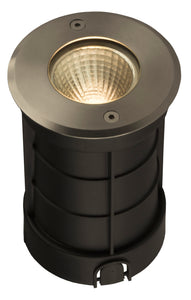 OUTDOOR BODEMSPOT ""VURI"  GESCHUURD ALUMINIUM  100 ART NR: 23376020/