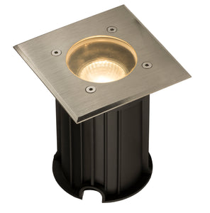 OUTDOOR BODEMSPOT ""CATLANTIS II"  GESCHUURD ALUMINIUM  120 VIERKANT ART NR: 23376051/