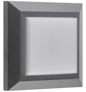 WOON / BADKAMER PLAFOND  // WANDSPOT ""COKI""  VIERKANT GRIJS  ART NR: 23390002/
