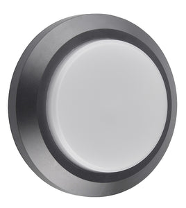 WOON / BADKAMER PLAFOND //  WANDSPOT ""COKI""  ROND GRIJS  ART NR:23390006/