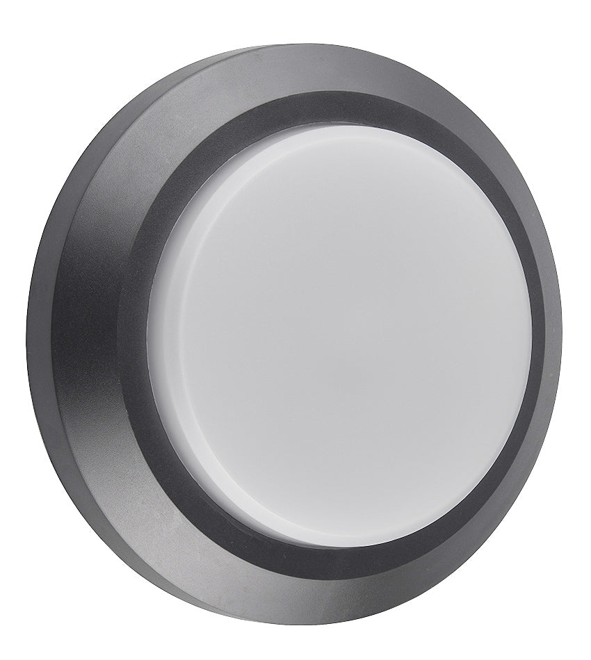 WOON / BADKAMER PLAFOND //  WANDSPOT ""COKI""  ROND GRIJS  ART NR:23390006/