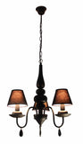 HANGLAMP 3-LICHTS  "' C0ROLA '' ZWART  ART NR: 23403533/