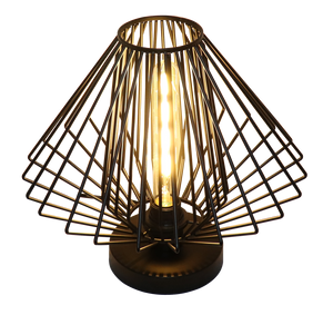 TAFELLAMP '' LAXOS '' 1 LICHTS DE LUXE  ZWART   350     ART NR 23403565/