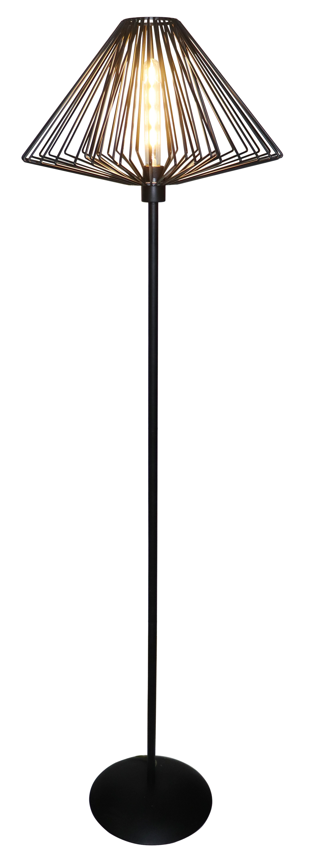 VLOERLAMP '' LAXOS '' 1 LICHTS DE LUXE  ZWART   480     ART NR 23403566/