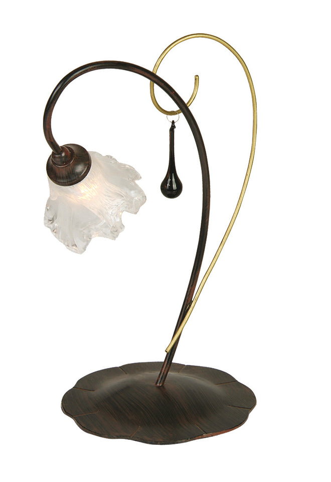 TAFELLAMP 1-LICHTS  "' MISS '' ZWART/GOUD  ART NR: 23416023/