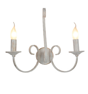WANDLICHT ""BARQUIS"" 2 LICHTS ANTIEK WIT  ART NR: 23416171/